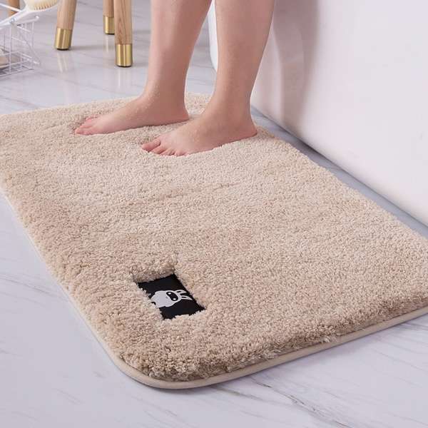 Bathroom Toilet Absorbent Bath Mat Carpet Bedroom Non-slip Foot Pad, Size:40x60cm(Dark Grey)