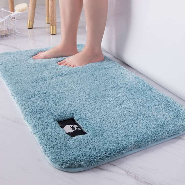 Bathroom Toilet Absorbent Bath Mat Carpet Bedroom Non-slip Foot Pad, Size:60x90cm(Gray)