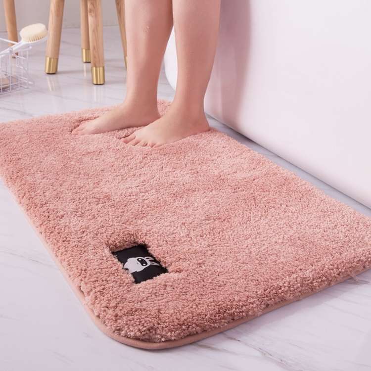 Bathroom Toilet Absorbent Bath Mat Carpet Bedroom Non-slip Foot Pad, Size:60x90cm(Gray)