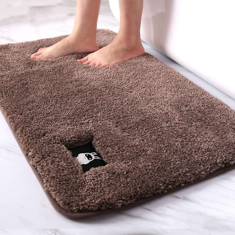 Bathroom Toilet Absorbent Bath Mat Carpet Bedroom Non-slip Foot Pad, Size:60x90cm(Gray)