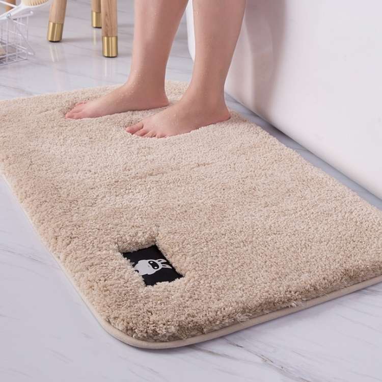 Bathroom Toilet Absorbent Bath Mat Carpet Bedroom Non-slip Foot Pad, Size:60x90cm(Gray)