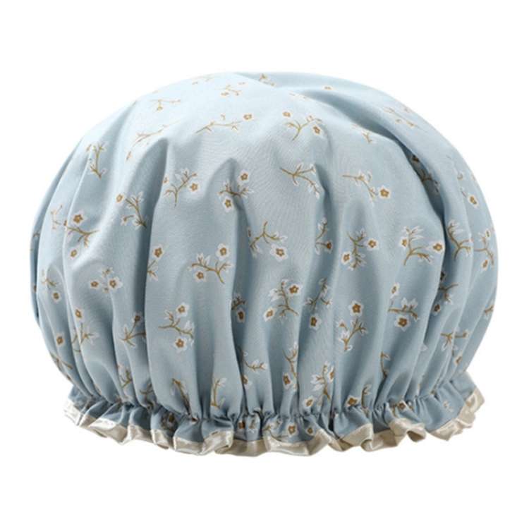 Thick Waterproof Bath Hat Double Layer Shower Hair Cover Women Supplies Shower Caps, Size:28cm(Pink