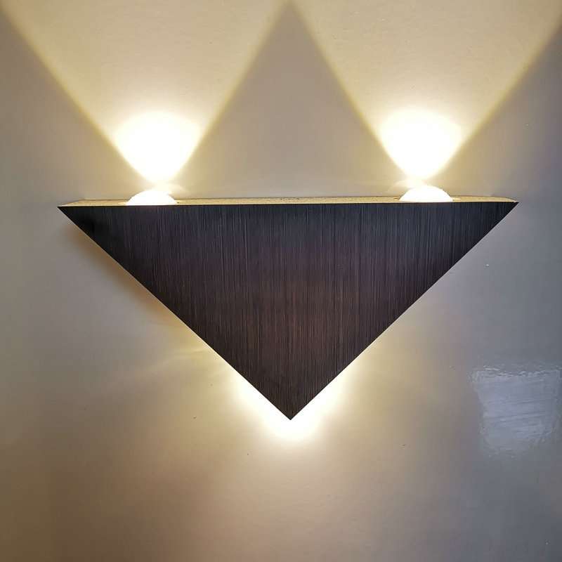 9W LED Triangle Wall Light Interior Corridor Aisle Lights(Warm White Light)