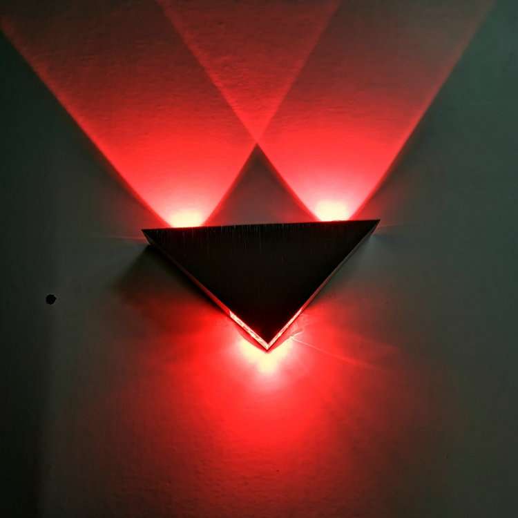 9W LED Triangle Wall Light Interior Corridor Aisle Lights(Warm White Light)
