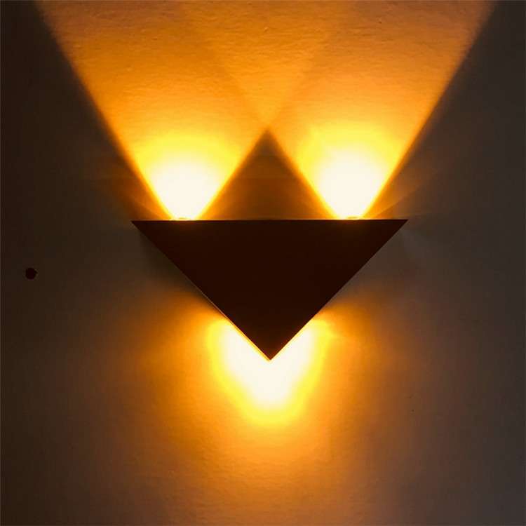 9W LED Triangle Wall Light Interior Corridor Aisle Lights(Warm White Light)