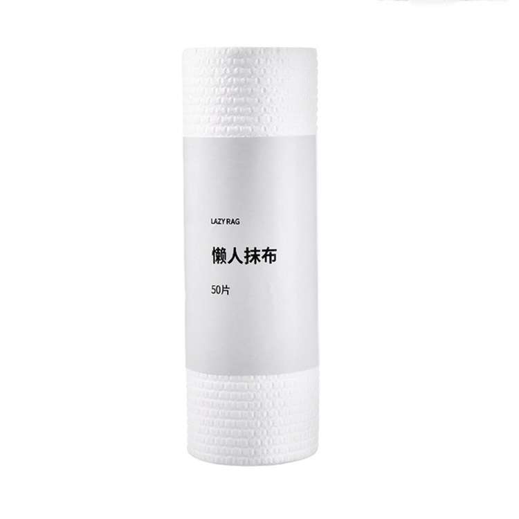 50 Sheets Washable Lazy Rag Kitchen Non-woven Cloth Wet and Dry Dual-use Dish Towel(White)