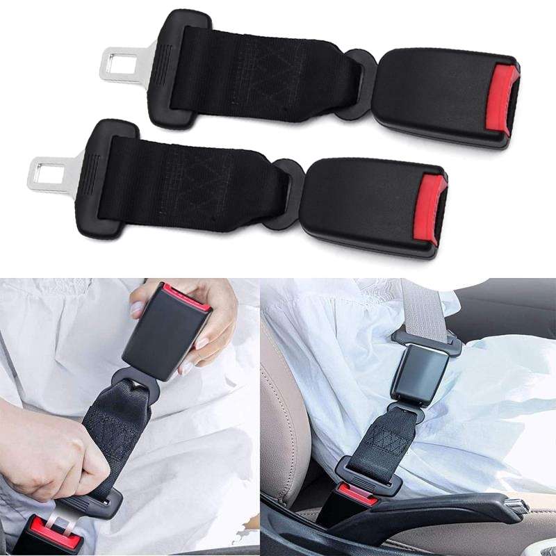 2 PCS Child And Pregnant Woman Car Seat Belt Extender, Length:23cm(Black)
