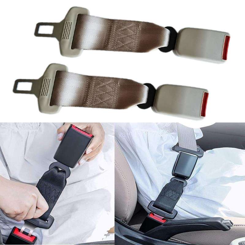 2 PCS Child And Pregnant Woman Car Seat Belt Extender, Length:29cm(Black)