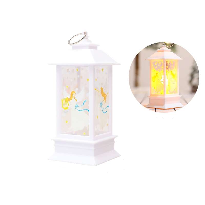 Christmas Flame Lantern Christmas Decoration LED Luminous Ornament Candlestick Lamp, Size: Large 77