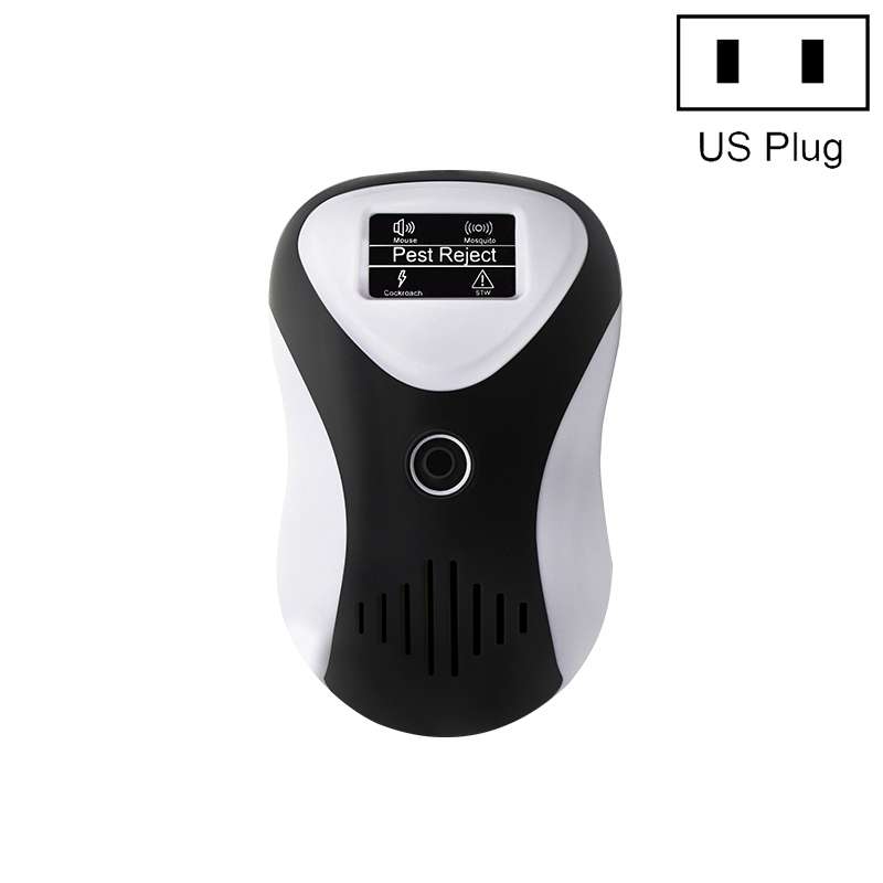 Ultrasonic Multifunctional Mouse Repeller Energy-Saving Silent Insect Repeller, Plug Type:US Plug(Bl