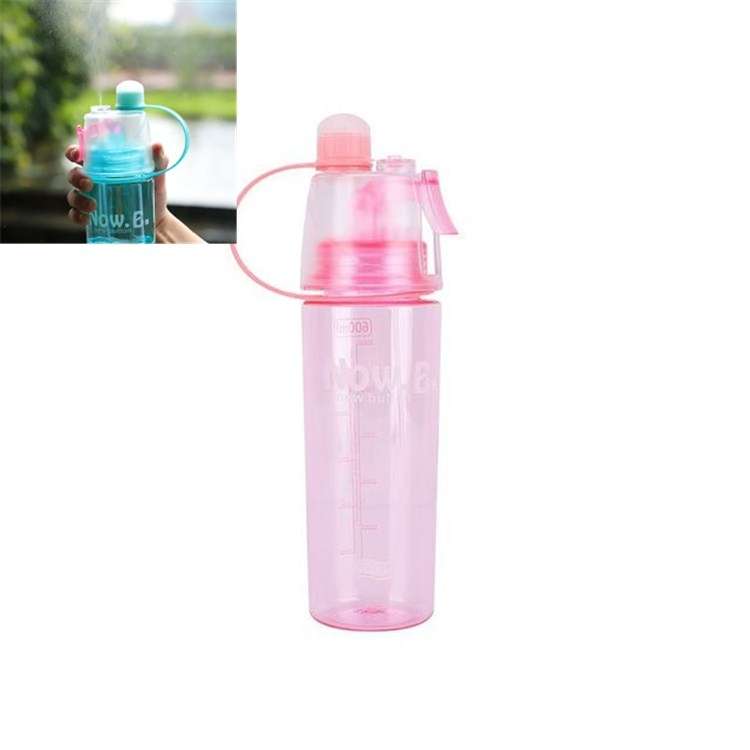 Creative Spray Water Bottle Sports Bottle Portable With Lid Summer Hydration Beauty Plastic Cup, Siz