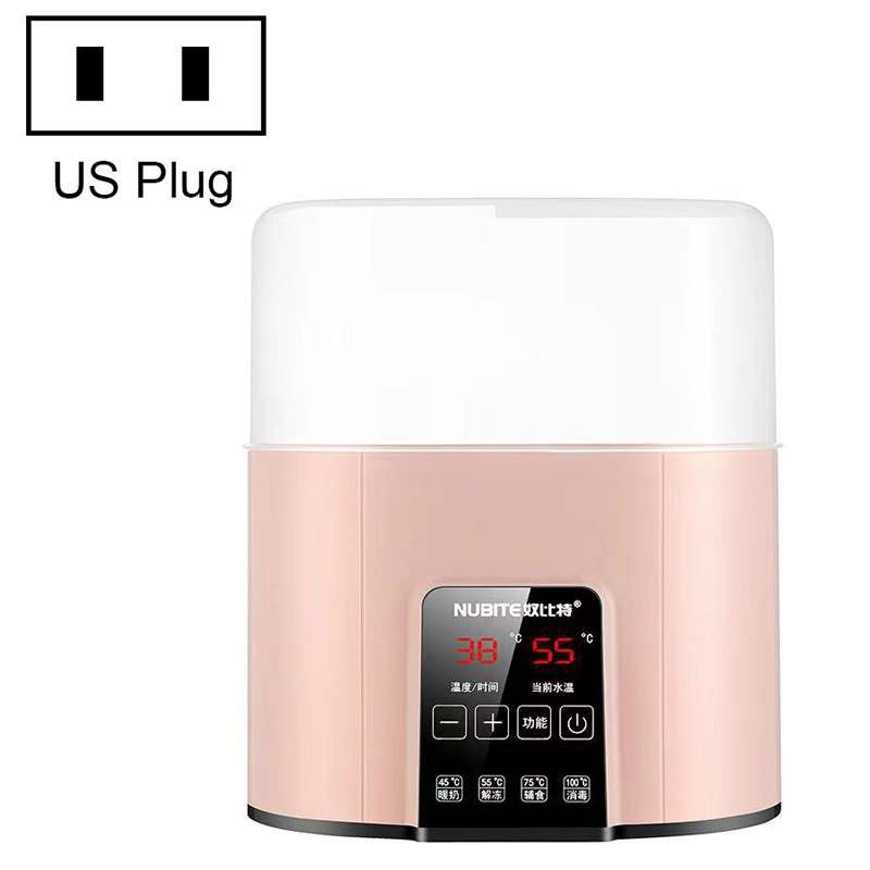 NUBITE N20 2 In 1 Double Bottle Warmer Sterilization Machine, Plug Specifications:, Plug Type:US Plu