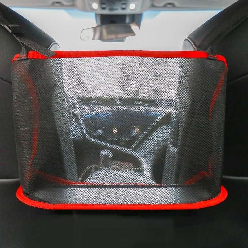 Car Seat Hanging Storage Bag, Style:Without Pocket(Red)