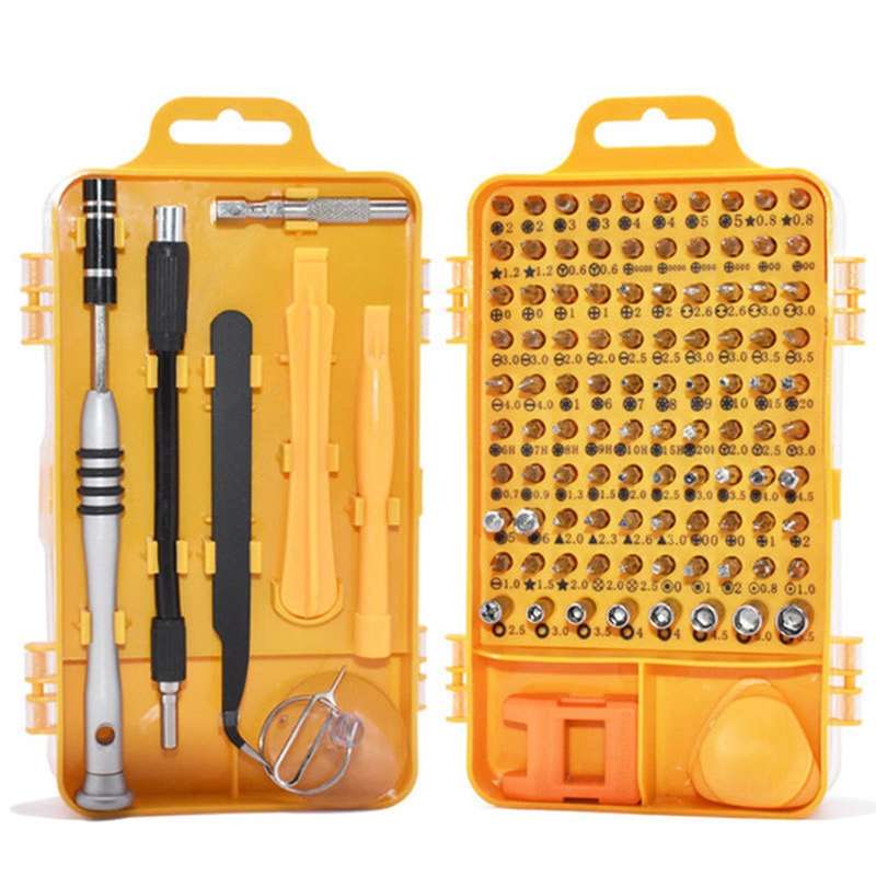 110 in 1 Watch Mobile Phone Disassembly Maintenance Tool Multi-function Chrome Vanadium Steel Screwd