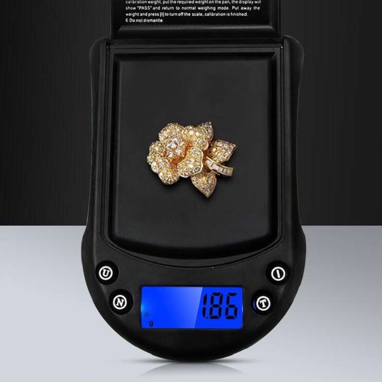 Precision Palm Scale Gold Silver Jewelry Scale Pocket Scale, Specification:200g/0.01g, Style:Without