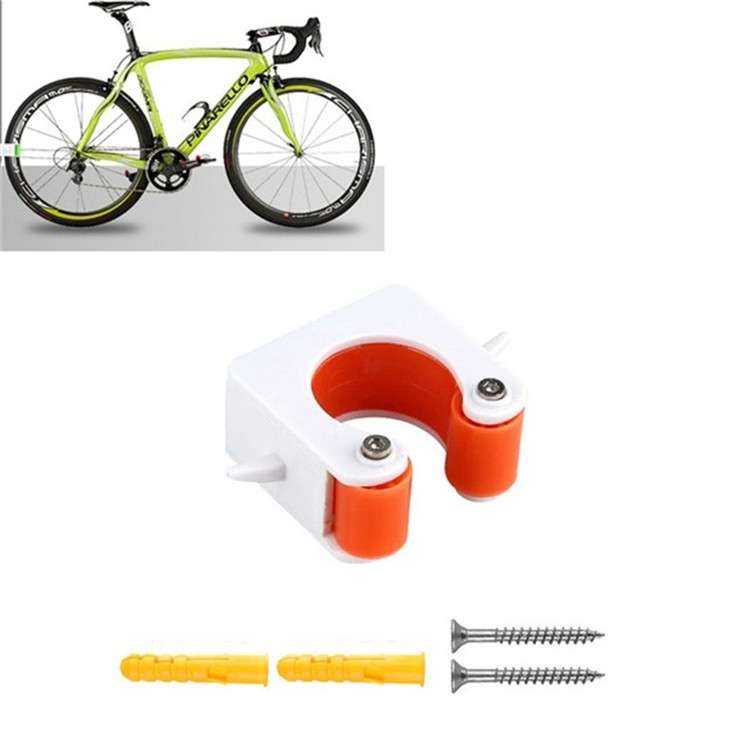 2 PCS Bicycle Parking Buckle Children Road Bike Mountain Bike Simple Wall Mount, Style:Road Bike(Bla
