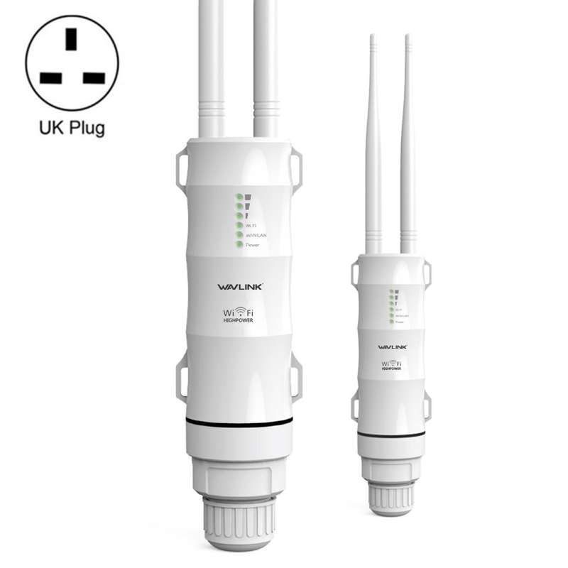 WAVLINK AC600 AP 2.4G/5G Dual Frequency Outdoor High Power Repeater, Pulg Type:UK Plug