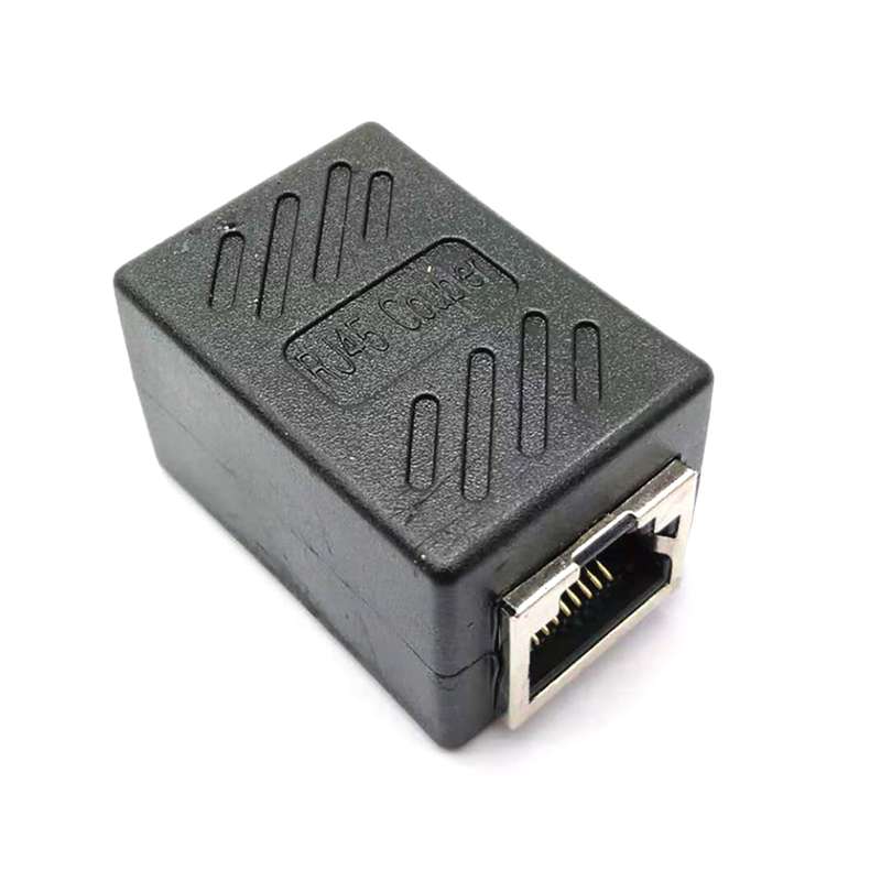 Network Straight-through Head RJ45 Network Cable Connector Butt Joint 8P8C Shielded Double-pass Hea