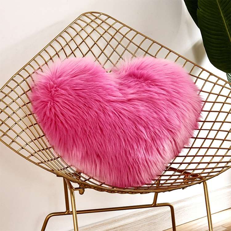 Home Cushion Pillow can be Washed without Core Heart-shaped Pillowcase, Size: 40x50cm(Dark Gray)
