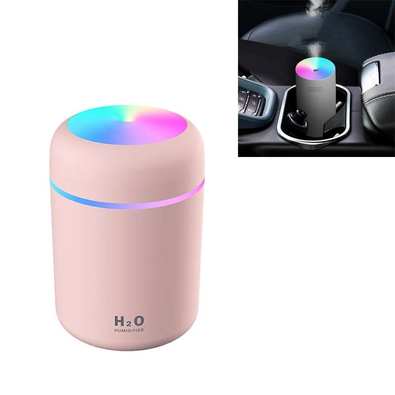 Colorful Cup Humidifier USB Car Air Purifier(White)