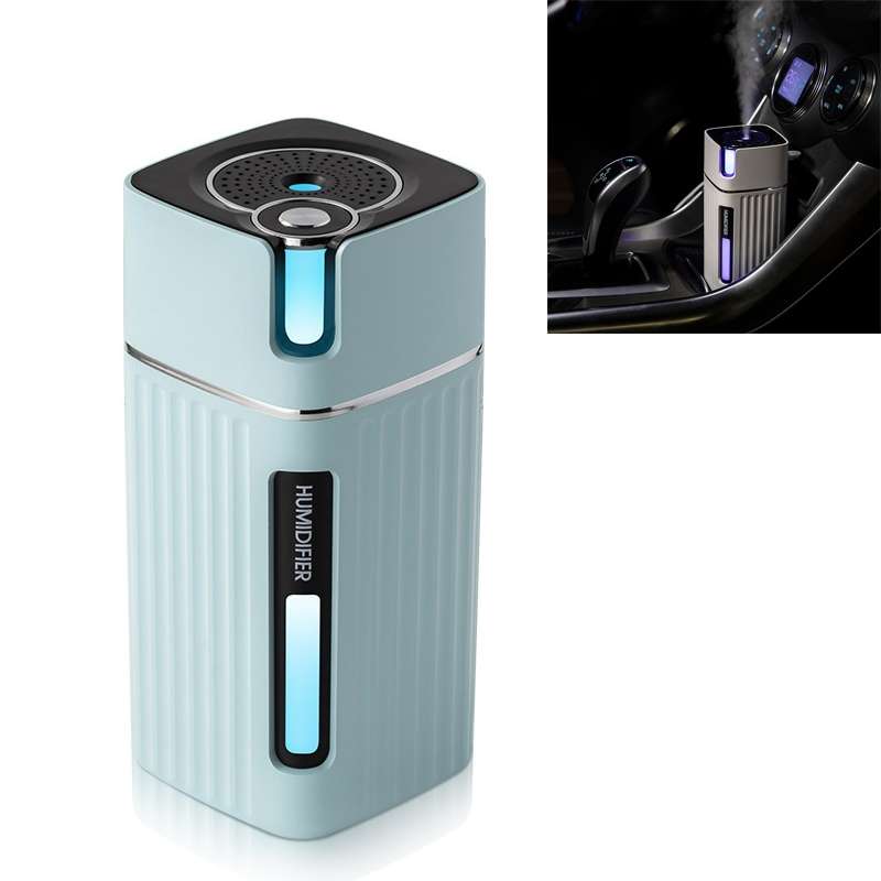 Humidifier USB Office Home Car Mute Portable Colorful Air Purifier(White)