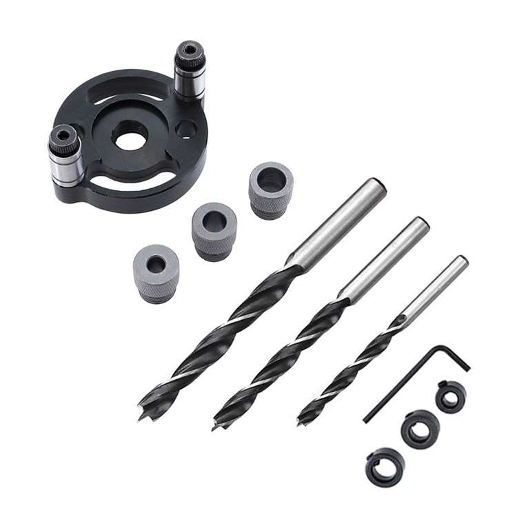 Woodworking Straight Hole Puncher Self-Centering Dowel Splicing Drilling Locator Woodworking Drillin
