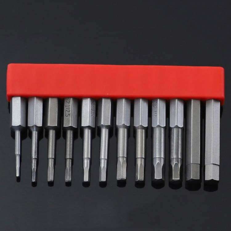 12 PCS / Set Screwdriver Bit With Magnetic S2 Alloy Steel Electric Screwdriver, Specification:4