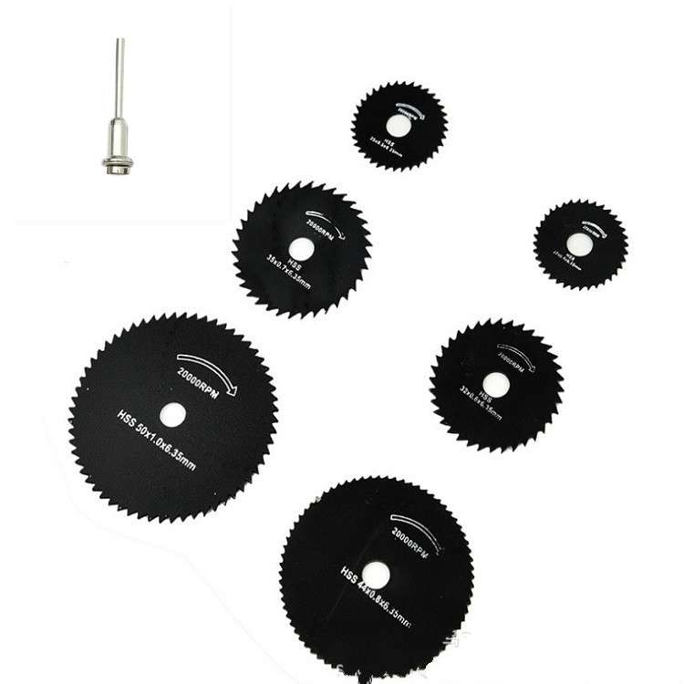 7 PCS/Set Electric Grinder Saw Blade High Speed Steel Saw Blade Woodworking Saw Blade High Speed Ste