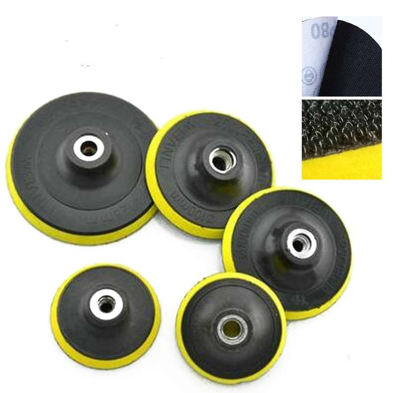 5 PCS Polishing Disc Self-adhesive Sponge Disc Pneumatic Sandpaper Suction Cup, Size:100mm M14
