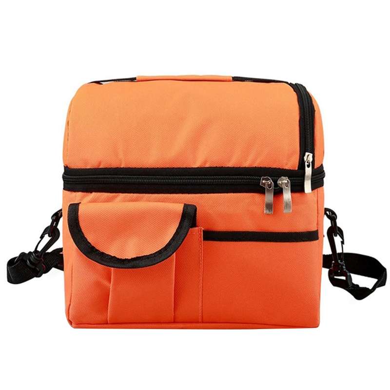 Lunch Bag Reusable Insulated Bag Multifunctional Waterproof Insulated Lunch Box(Black)