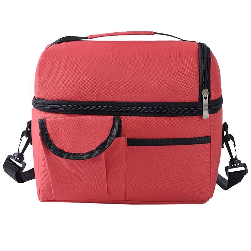 Lunch Bag Reusable Insulated Bag Multifunctional Waterproof Insulated Lunch Box(Black)