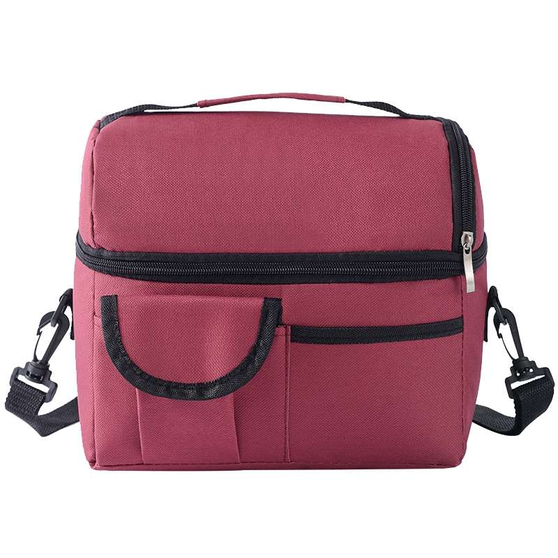 Lunch Bag Reusable Insulated Bag Multifunctional Waterproof Insulated Lunch Box(Black)
