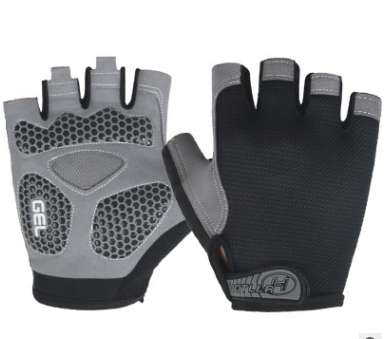 Cycling Shock Absorbing Anti-Slip Gloves Fitness Weight Lifting Training Half-finger Gloves, Size:M(