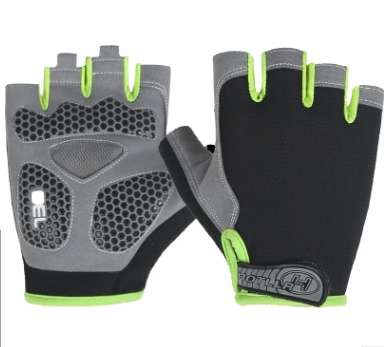 Cycling Shock Absorbing Anti-Slip Gloves Fitness Weight Lifting Training Half-finger Gloves, Size:M(