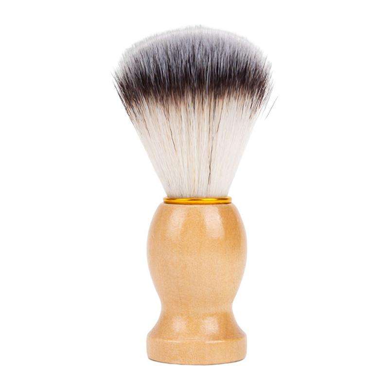 Wood Handle Hair Shaving Brush Facial Beard Cleaning Appliance Shave Salon Badger Hair Tool Razor Br