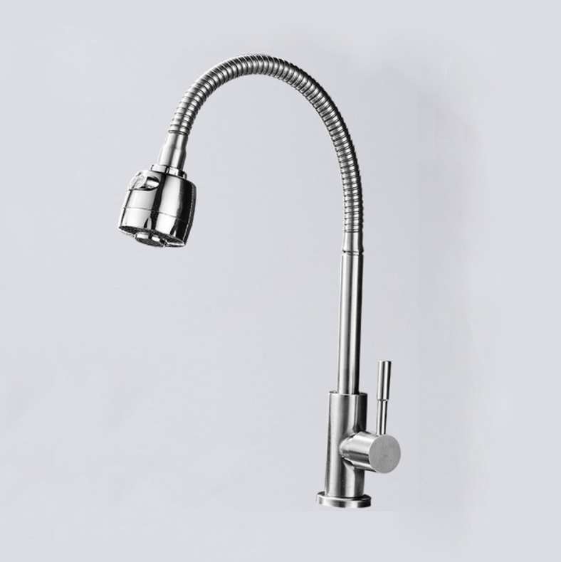 Kitchen Faucet Anti-splash Head Wash Basin Sink Universal Rotatable Faucet Full Copper Joint, Style: