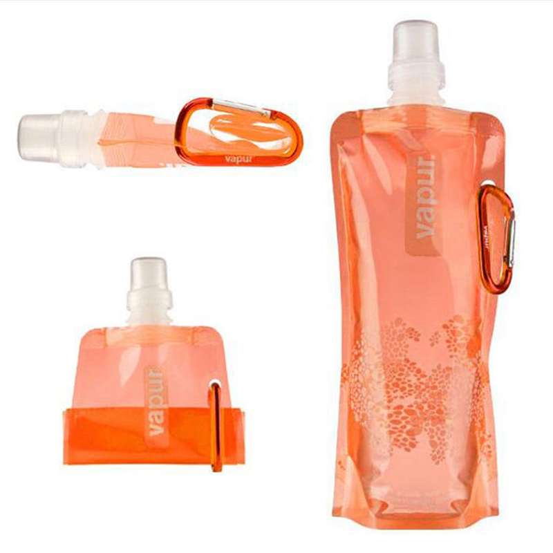 0.5L Portable Ultralight Foldable Silicone Water Bag Outdoor Sports Supplies Hiking Camping Soft Fla