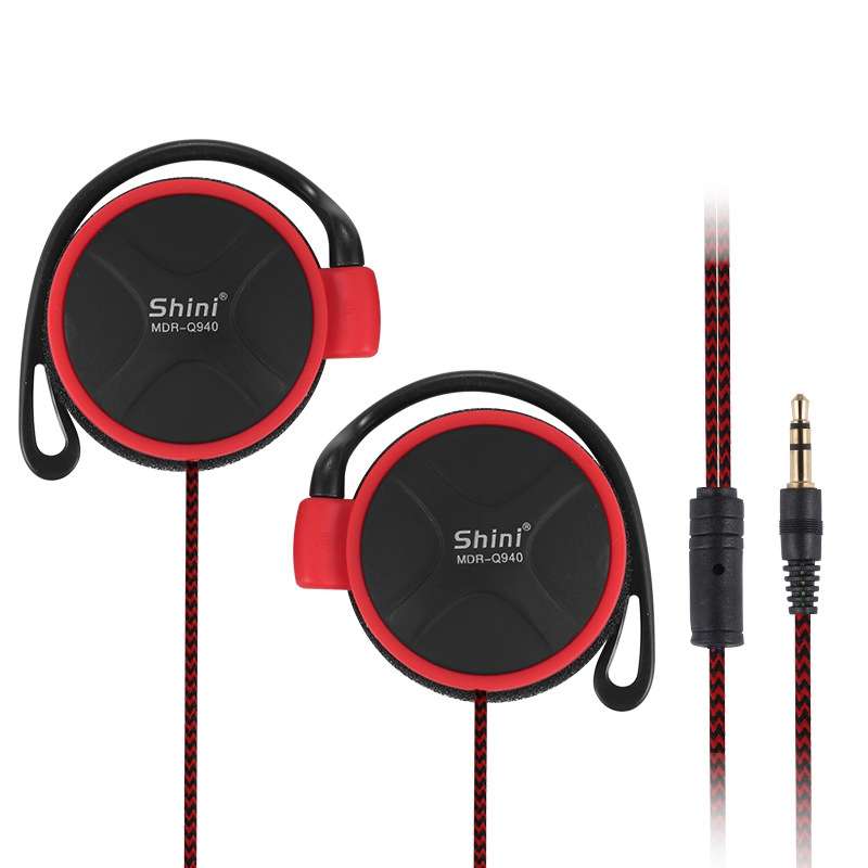 Shini Q940 3.5mm Super Bass EarHook Earphone for Mp3 Player Computer Mobile(Green No Mic)