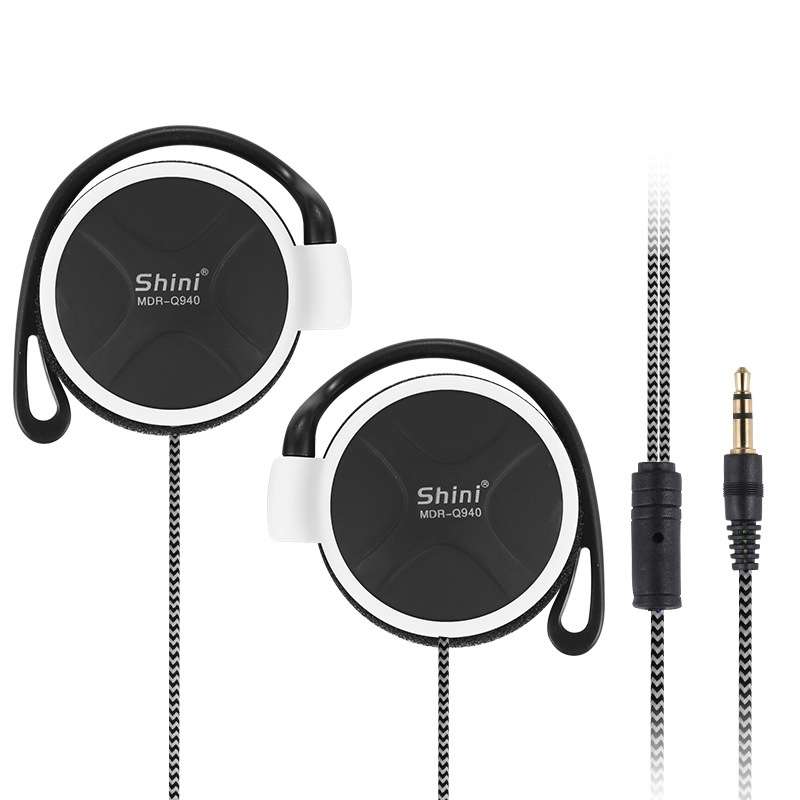 Shini Q940 3.5mm Super Bass EarHook Earphone for Mp3 Player Computer Mobile(Green No Mic)