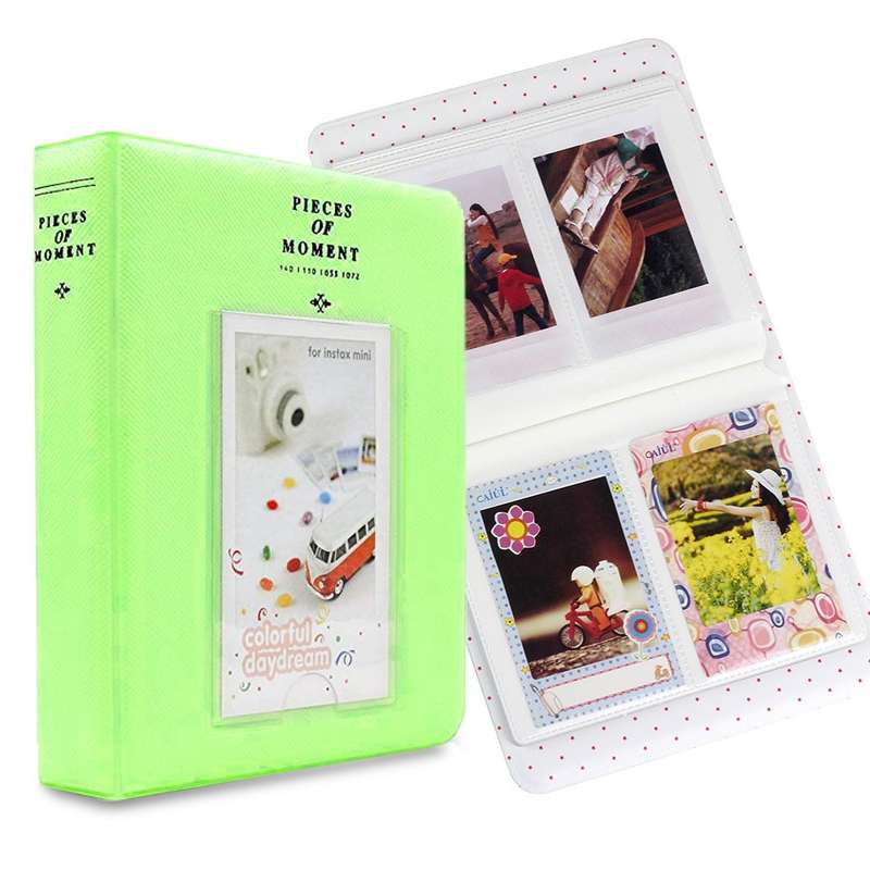64 Pockets Name Card Pieces for Fujifilm Instax Mini 8 /7s /70 /25 /50s /90(Blue)