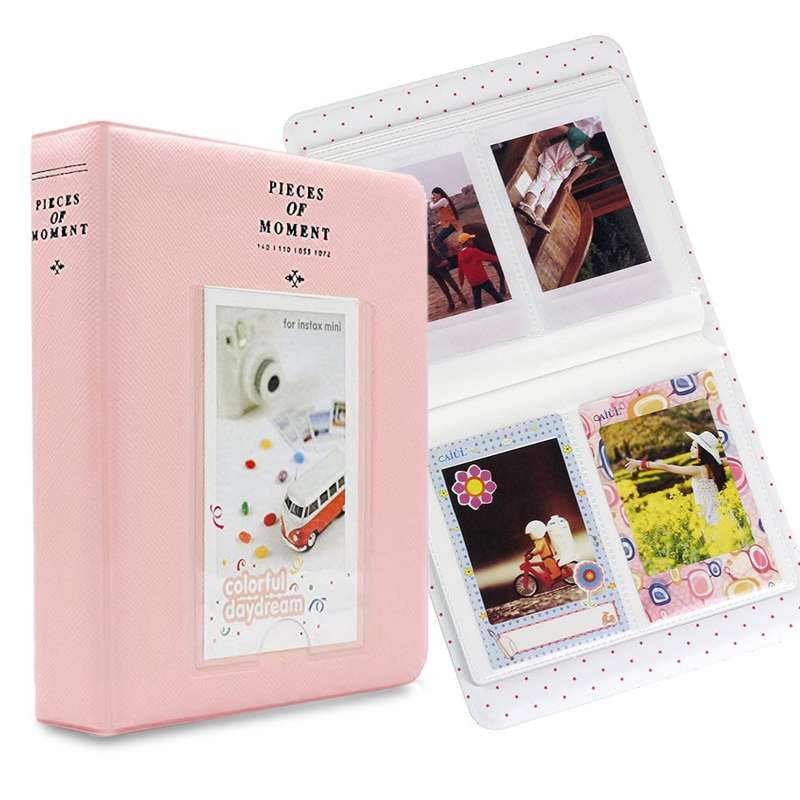 64 Pockets Name Card Pieces for Fujifilm Instax Mini 8 /7s /70 /25 /50s /90(Blue)