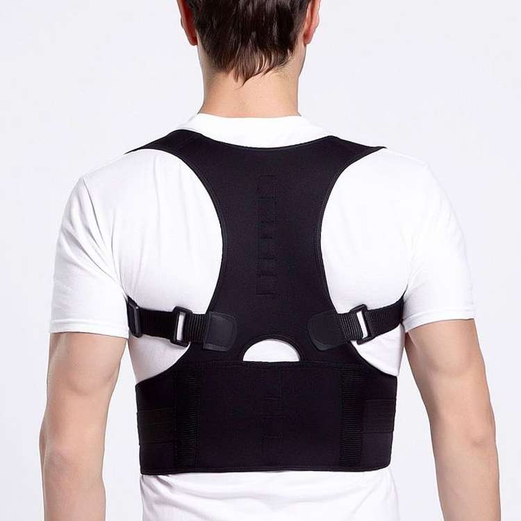 Male Female Adjustable Magnetic Posture Corrector Corset Back Men Brace Back Shoulder Belt Lumbar Su