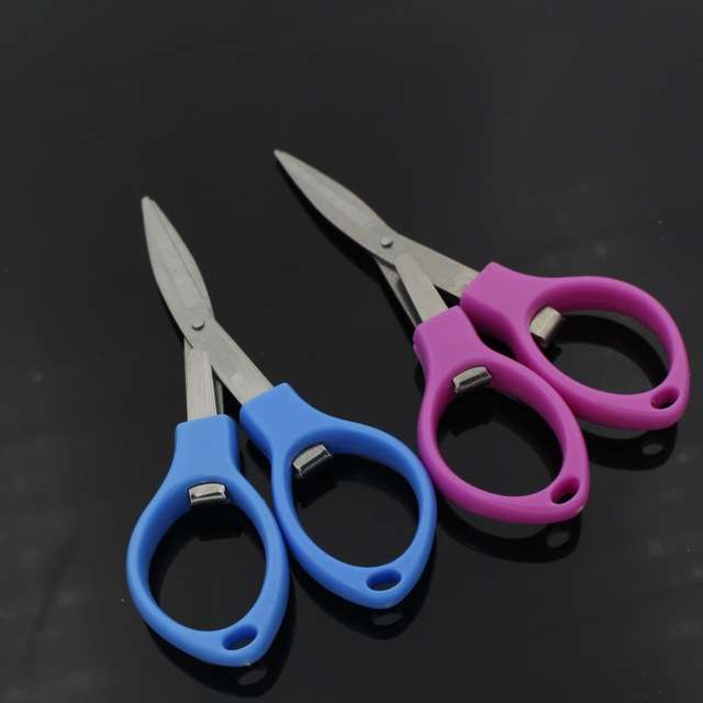 Stainless Steel Foldable Mini Scissors Tool(Random Color Delivery)