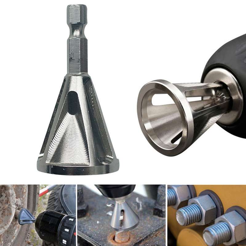 Stainless Steel Deburring External Chamfer Tool High Strength Hardness Drill Bit Remove Burr Hexagon