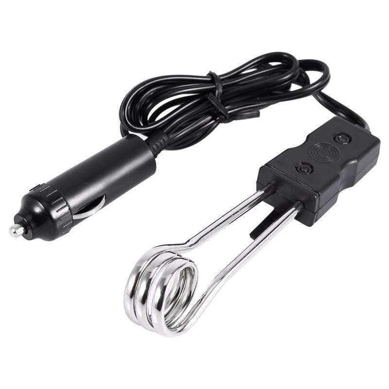 Portable 12V/24V Electric Car Boiled Immersion Water Heater Traveling Camping Picnic, Voltage:12V(Bl