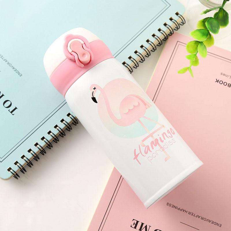 Bouncing Vacuum Flask Mug Travel Stainless Steel Thermos Cup, Capacity:350ml(Pineapple)