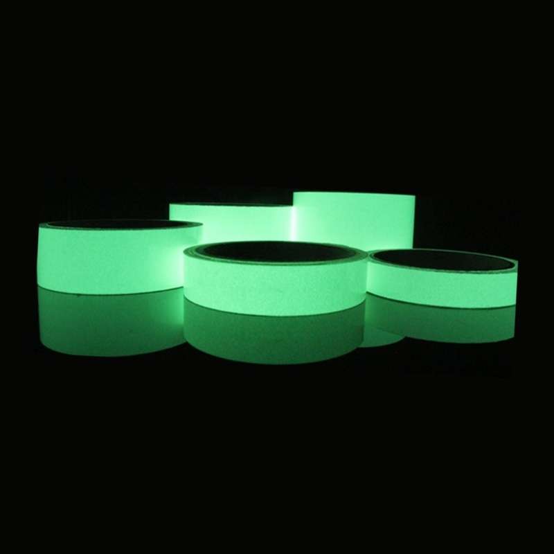 Reflective Glow Tape Self-adhesive Sticker Removable Luminous Tape Fluorescent Glowing Dark Striking