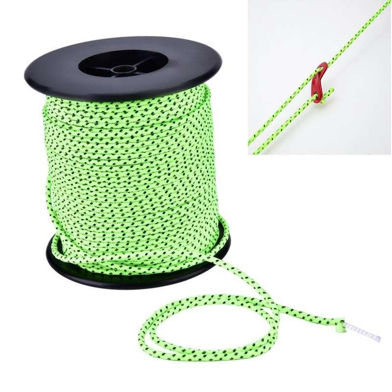 2.5mm Diameter Reflective String Windproof Tent Rope Line Camping Rope Reflective Tent Ropes, Length