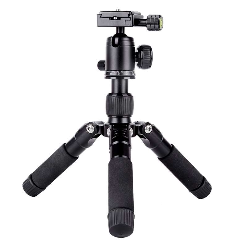 Xiletu FM5S-MINI 5-Section Folding Legs Mini Desktop Tripod Mount(Titanium)
