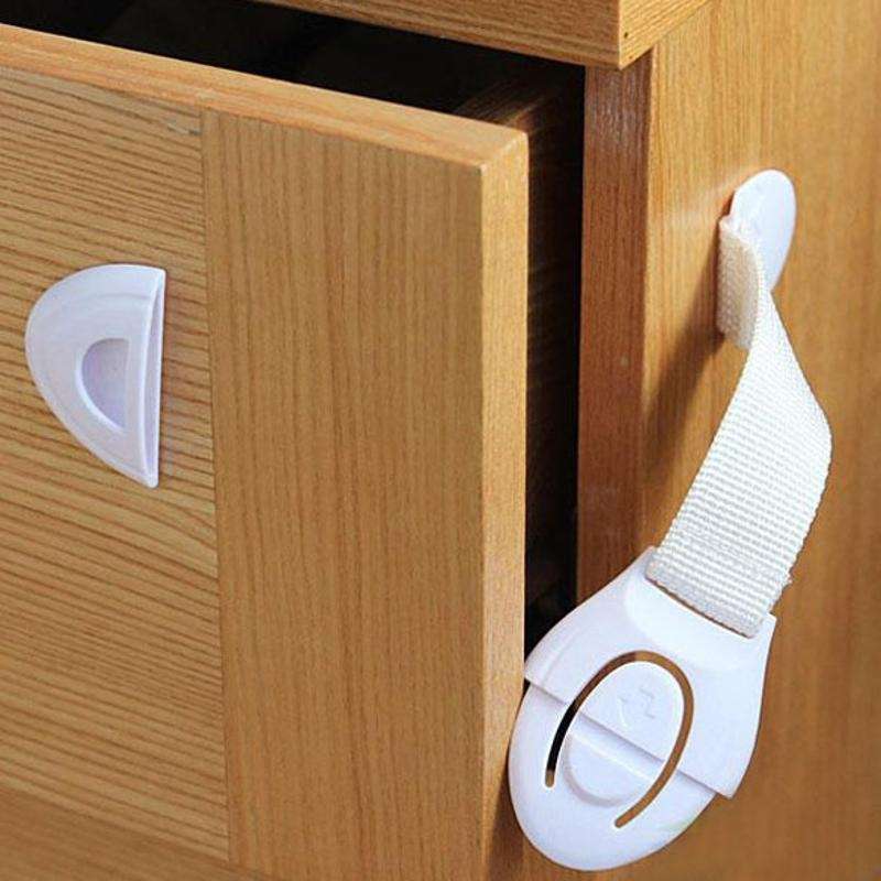 10 PCS Cabinet Door Lock Kids Drawer Locker Security Invisible Locks for Home Storage Child Lock Bab